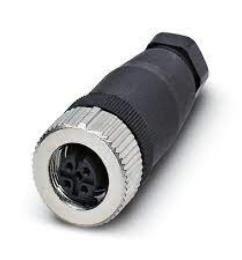 Conector industrial para automação industrial, compatível com sistemas de automação e controle.