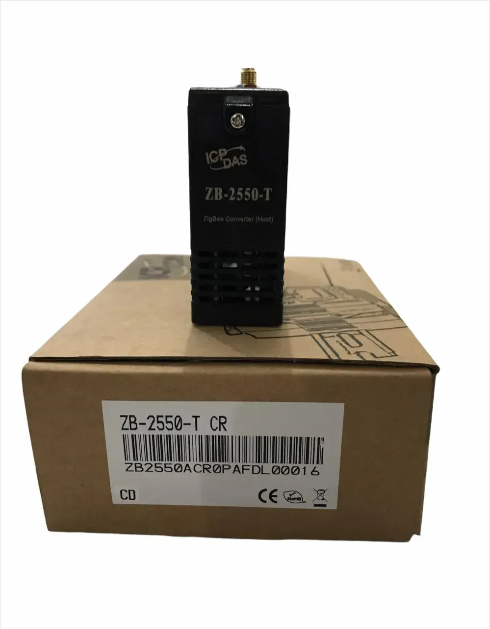 ZXB-2550-T controlador de automação industrial, conversor de protocolo Zigbee para integração de sistemas automatizados.