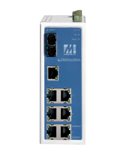 Ethernet industrial automation controller com múltiplas portas de rede para automação industrial eficiente e confiável, ideal para ambientes industriais complexos e supervisão de processos.
