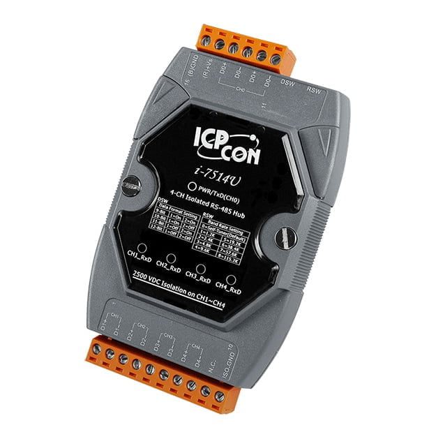 Sensor de automação industrial com conexão RS-485 para monitoramento e controle de processos.