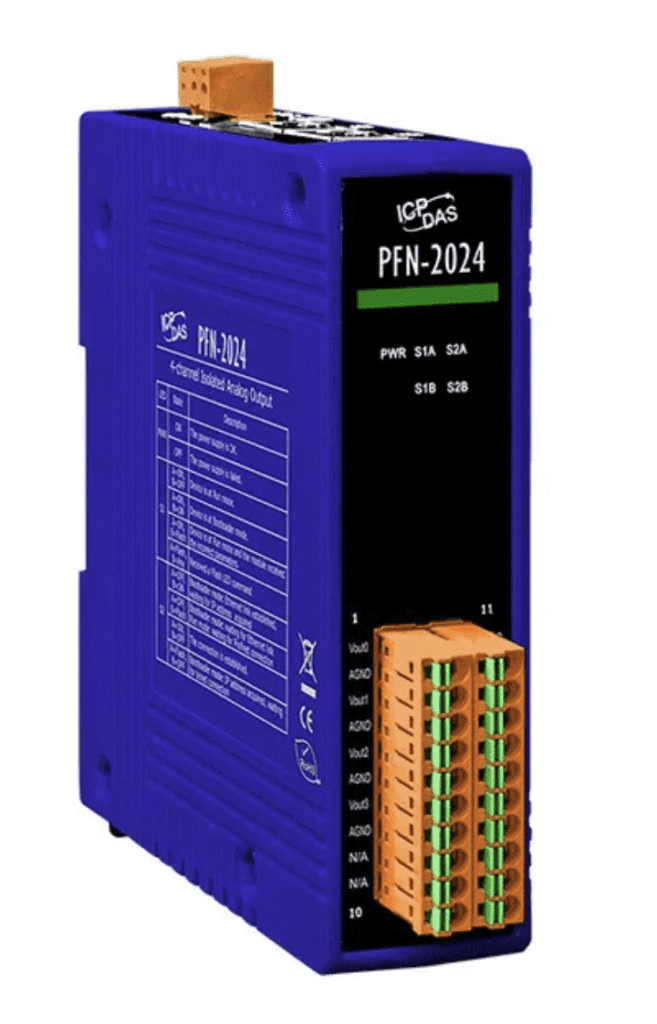 O que é e como funciona o sistema do PROFINET? 3 PFN-2024 - MÓDULO PROFINET IO, 4 SAÍDAS ANALÓGICA ISOLADAS