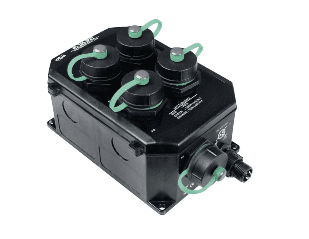 O que é power schedule function ou Switches PoE? 2 NS-205-IP67 - Switch Ethernet Industrial Não Gerenciável 5 Portas 10/100Mbps, IP67