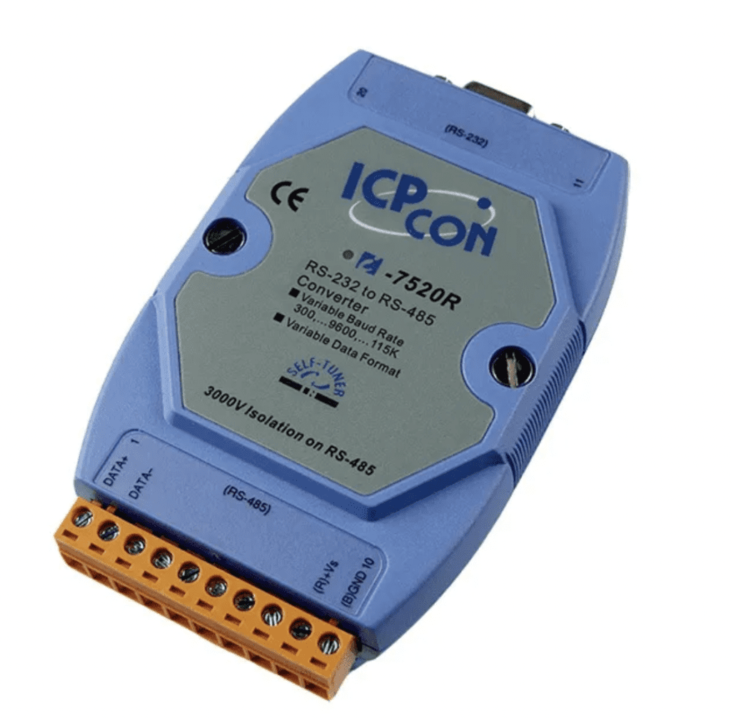 Como implementar uma rede RS 485 2 LR-7520R - Módulo Conversor RS-232 para RS-485, Isolação 3000Vdc na RS-485