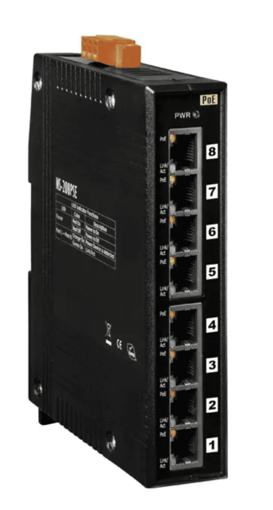 Impacto Ambiental da Automação Industrial 2 NS-208PSE CR - Switch Ethernet Industrial Poe não Gerenciável, 8 10/100Base-T(X) 802.3Afimpacto ambiental