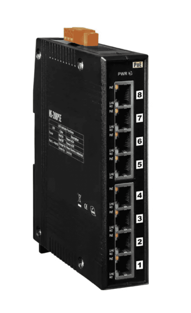 Design e Implementação de Sistemas PoE de Alta Potência 1 NS-208PSE CR - Switch Ethernet Industrial Poe não Gerenciável, 8 10/100Base-T(X) 802.3Af