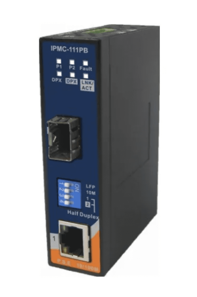 Um Conversor Serial Ethernet Para Fibra Poe