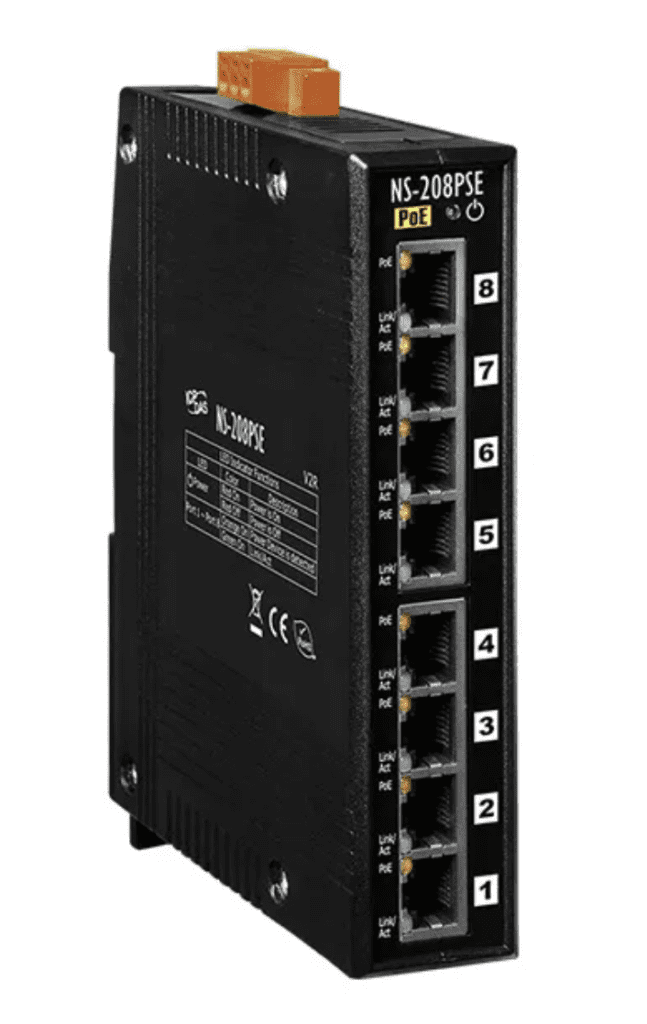 Ethernet Industrial vs. Ethernet Comercial vs. Ethernet Automativa 3 Um Switch Ethernet Industrial Poe não Gerenciável