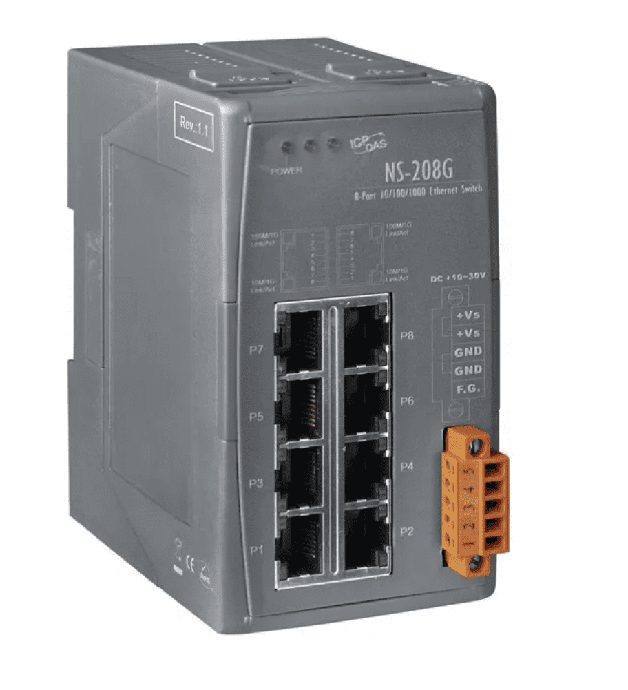 Ethernet Industrial vs. Ethernet Comercial vs. Ethernet Automativa 2 Um Switch Ethernet Industrial Não Gerenciável