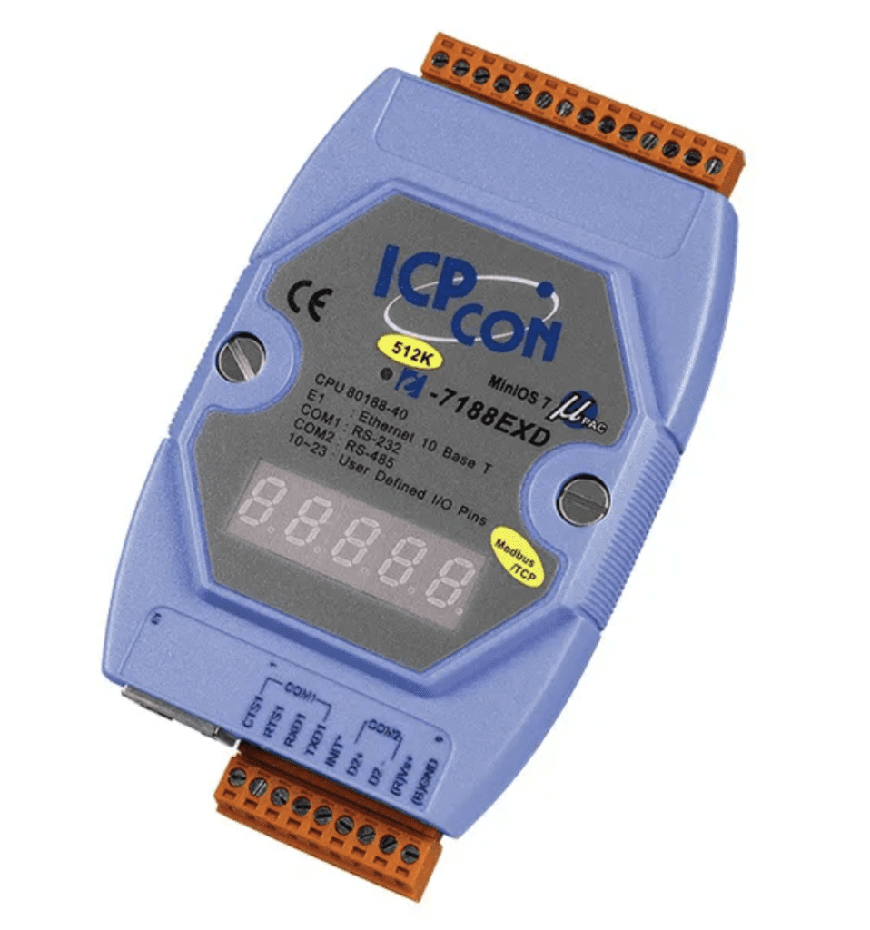 Diferenças entre as Certificações EAC/UL/TUV/CE/CB 1 LR-7188EXD-MTCP - Controlador Programável C e Gateway Modbus TCP/RTU, 1x 10-Base-T, 1x RS-232, 1x RS-485, Slot Expansão, Com Display