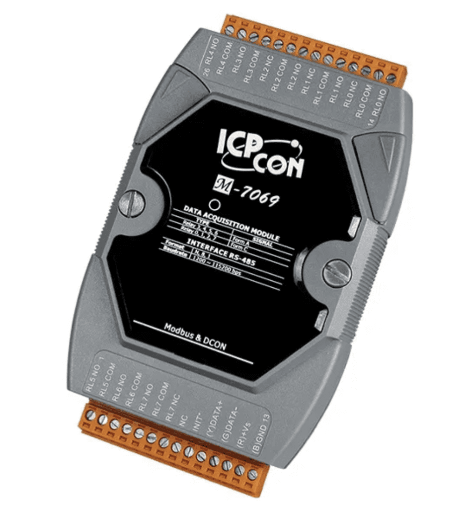 Diferenças entre as Certificações EAC/UL/TUV/CE/CB 3 LRM-7069 - Módulo RS-485 Modbus RTU e DCON, Relés Potência, 4 Form A, 4 Form C, Isolação 3750VDCEAC