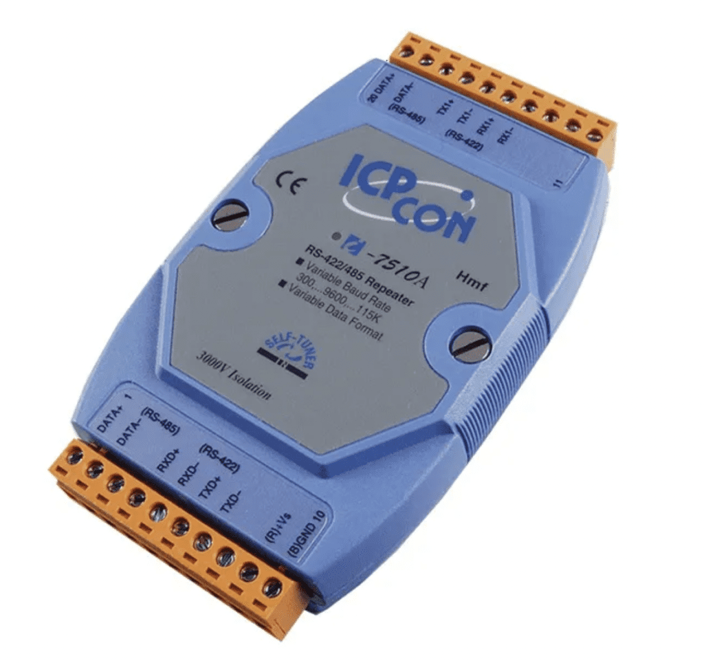 Gerenciamento de Ativos e Automação Industrial 9 LR-7510A - Módulo Isolador e Repetidor RS-422/485, Isolação 3000Vdc