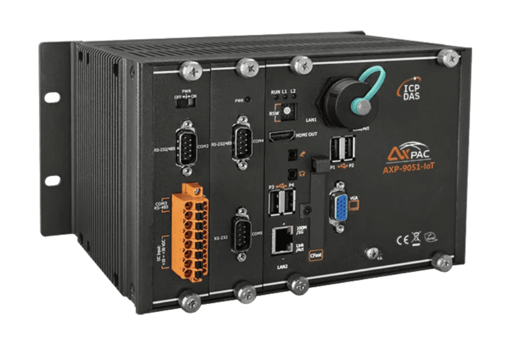 Instrumentação para Indústria 3 AXP 9051 IoT PAC padrao metalico com CPU i5 8365UE e Win10 IoT