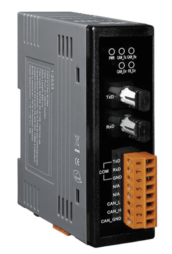 O que é Gateway CAN? Diferenças entre Gateway CAN e CAN Bus 2 LR-2533 - Módulo Conversor/Ponte CAN para Fibra Ótica Multimodo, Conector ST, 2Km