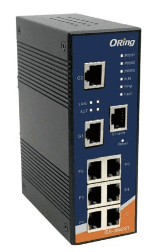 LRI: Distribuidor ORing no Brasil 1 IES-3062GT - Switch Ethernet Industrial Gerenciável 8 Portasdistribuidor ORing no Brasil