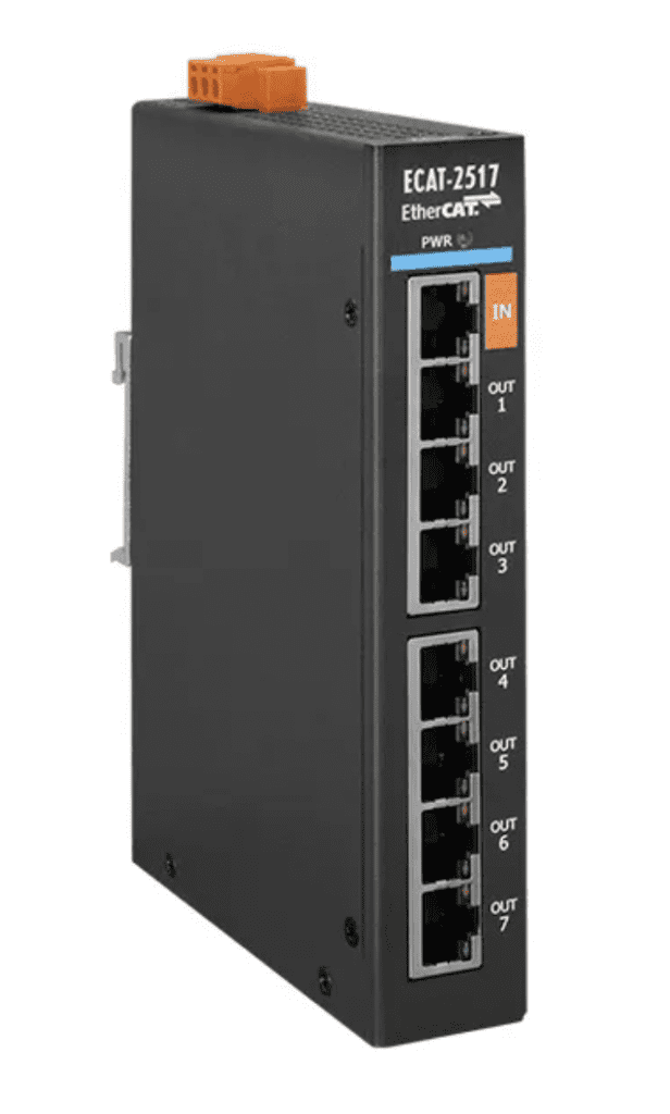Entenda o Protocolo EtherCAT na Automação Industrial: Evolução, Implementação e Futuro 3 ECAT 2517 Modulo de Juncao EtherCAT Slave 1 ENTRADA E 7 SAIDAS 100BASE TX