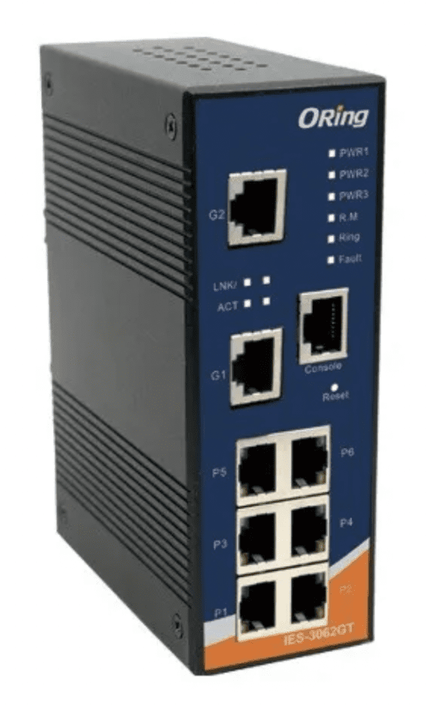 IES 3062GT Switch Ethernet Industrial Gerenciavel 8 Portas
