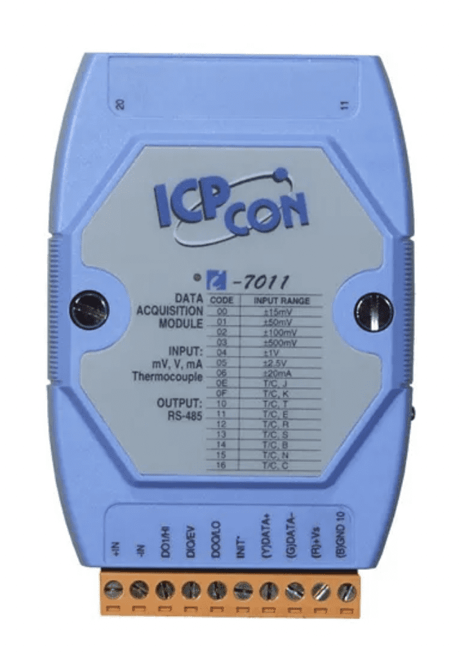 Encoder Absoluto e Incremental 3 LR 7011 Modulo RS 485 DCON Entrada Sensores Termopares mV V mA 1