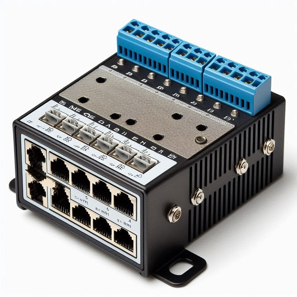 switches industriais de 5 portas