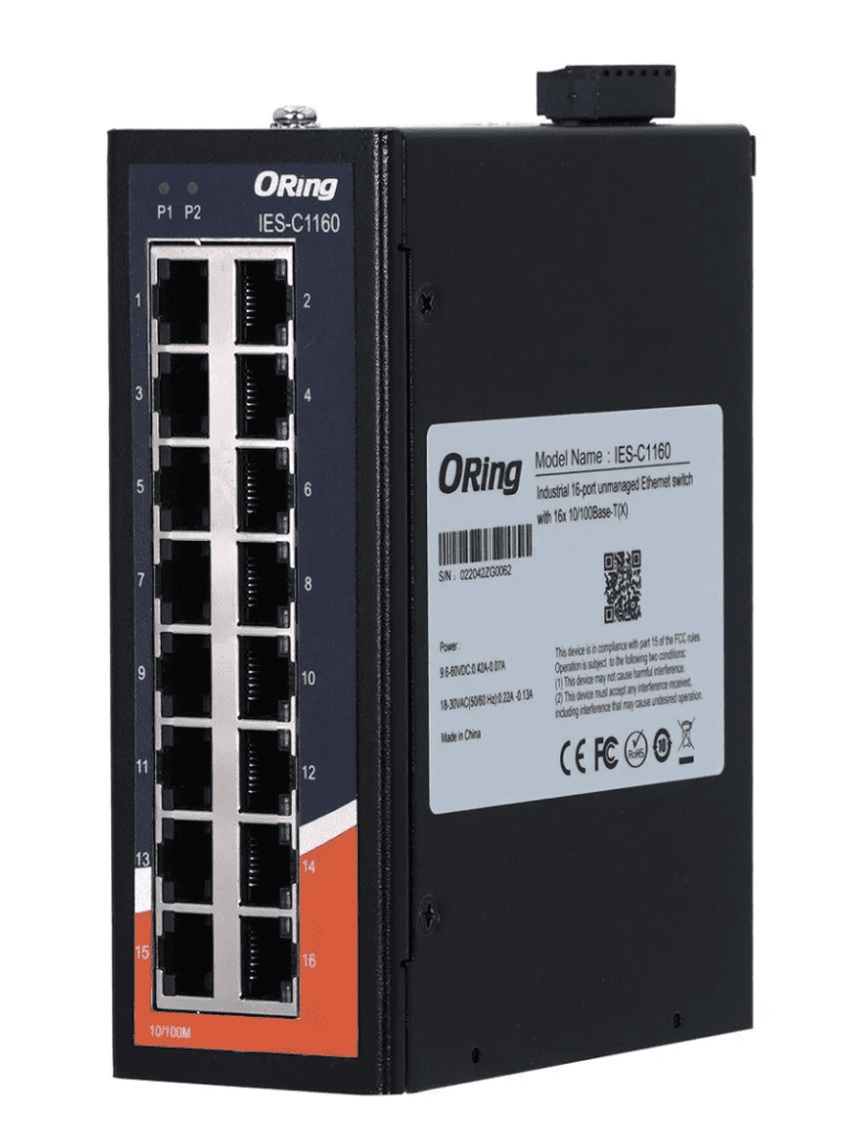 Inovações Tecnológicas em Switches Industriais 3 IES C1160 Switch Ethernet Industrial Nao Gerenciavel 16 Portas Alta Performance Oring