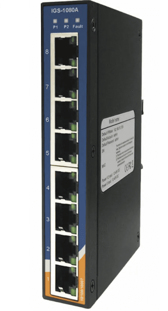 Inovações Tecnológicas em Switches Industriais 1 IGS 1080A Switch Ethernet Industrial 8 Portas Gigabit Alta Performance Oring