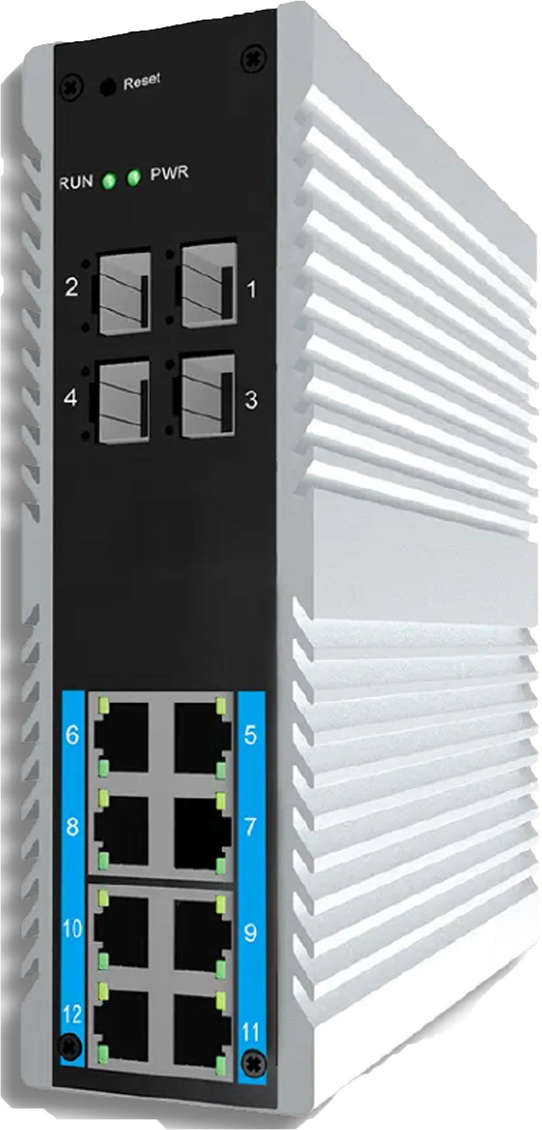 Controle de automação industrial com dispositivos de E/S para automação de máquinas e processos industriais.