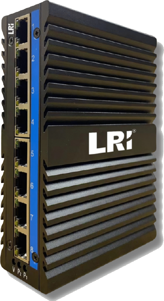 Controleador industrial para automação de processos industriais, com múltiplas entradas e saídas para integração fácil com sistemas de automação.