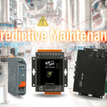 Sistema de automação industrial com dispositivos de controle e monitoramento para manutenção preditiva em fábricas e indústrias.