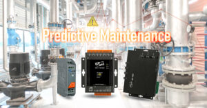 Sistema de automação industrial com dispositivos de controle e monitoramento para manutenção preditiva em fábricas e indústrias.