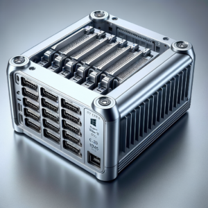 Computador de automação industrial com múltiplas portas USB e interfaces de comunicação, ideal para controle de processos industriais e automação de fábricas.