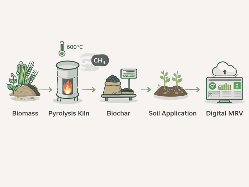Home biochar mrv monitoring
