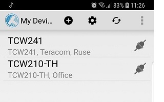 Home ios application supports tcw210 th screen 3p