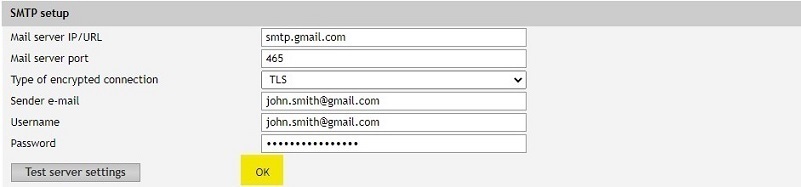 Home sending email notifications using public mail servers